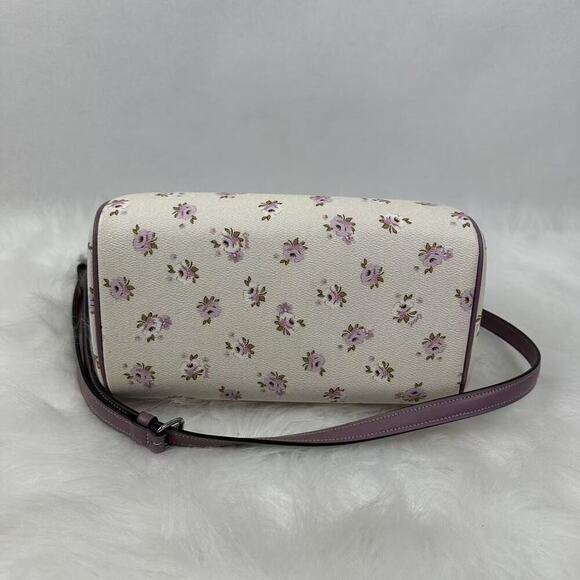 Coach Rowan Satchel Bag Crossbody With Floral Print CAL58 Chalk Multi NWT - Picture 8 of 10